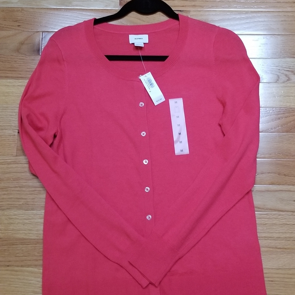 NWT Old Navy M Pink Cardigan